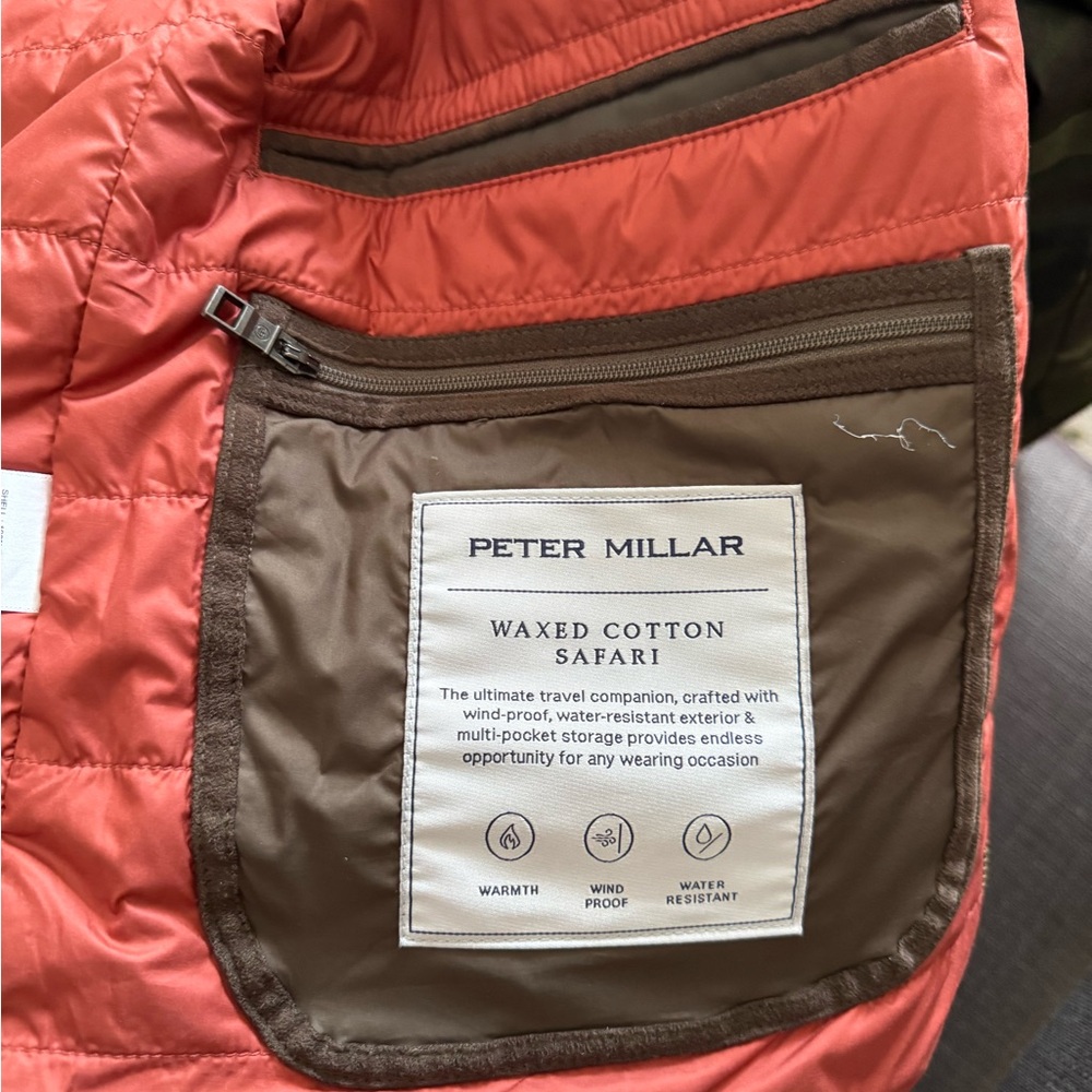 Peter Millar Waxed Cotton Safari Field Jacket - Picture 3 of 5